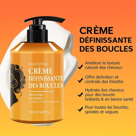Crème Bouclée 280ml à l’Huile de Noix – Hydratation & Définition