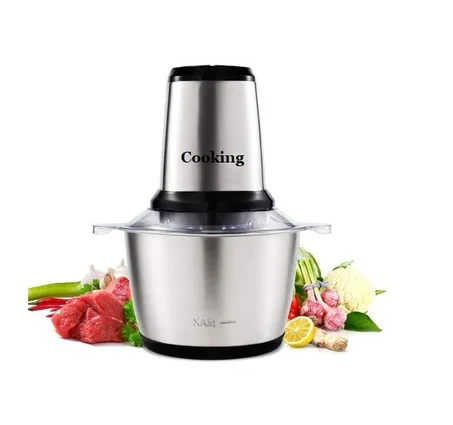 Hachoir cooking Germany 2 in1 Inox et Glass 2L  هاشوار