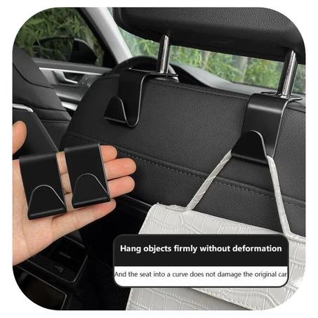 2 قطع خطاف صغار لتعليق الأشياء خلف المقعد الأمامي للسيارة