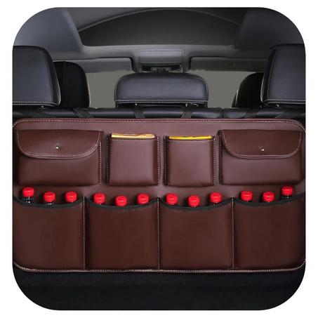 حافظ على سيارتك منظمة وأنيقة مع منظم صندوق السيارة المصنوع من الجلد