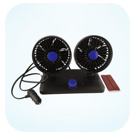 مروحة سيارة مزدوجة الرأس 12 فولت