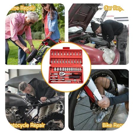 46 قطعة من أدوات مفك براغي يدوية