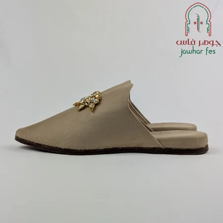 Babouche en beige