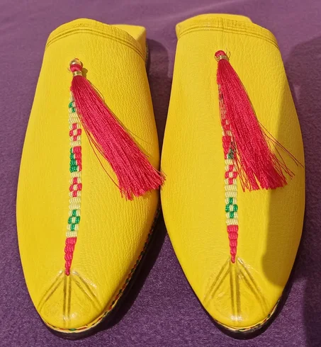 البلغة الزوانية مزخرفة بالسلتة يدويا