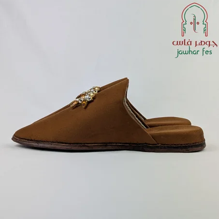 Babouche en marron