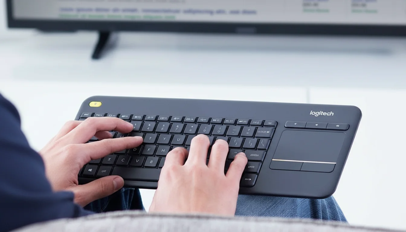 لوحة مفاتيح لاسلكية Logitech K400 Plus