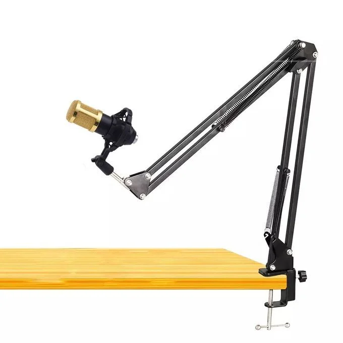 طقم ميكروفون احترافي للبث والتسجيل مع كرت صوت V8