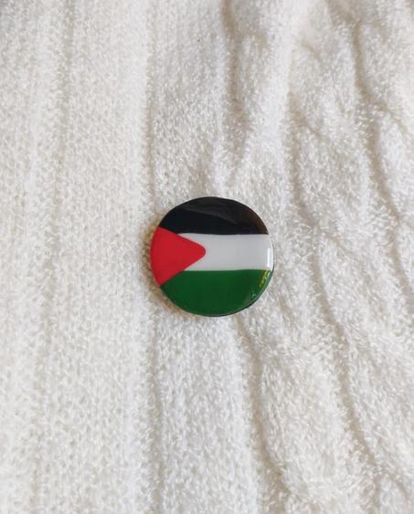 Circle Palestine brooch