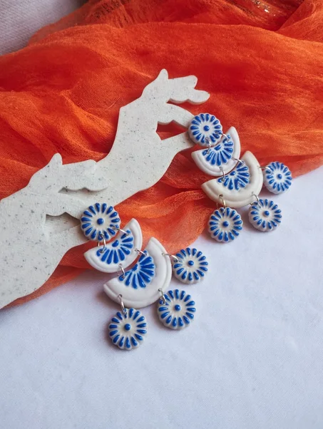 Majorelle drops earrings