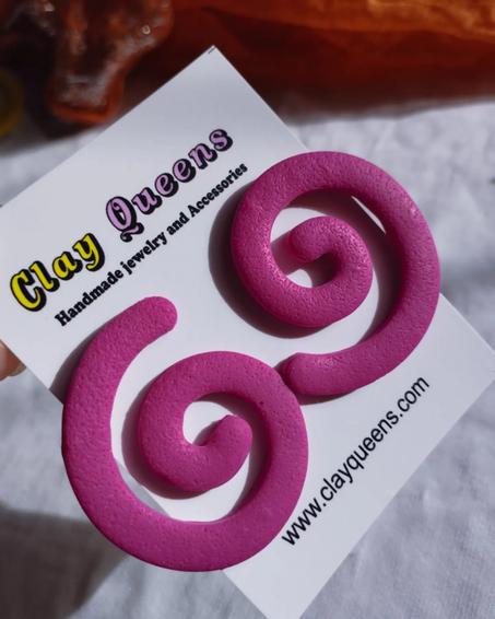 Swirly earrings