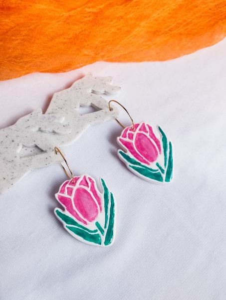 Tulip earrings
