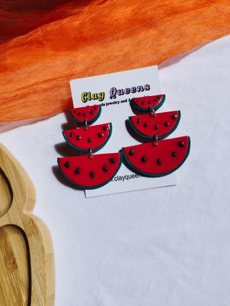Watermelon earrings