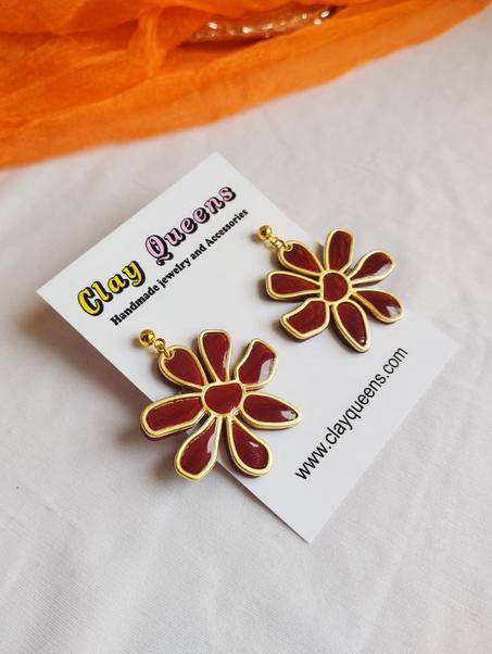 Velvet Petals earrings