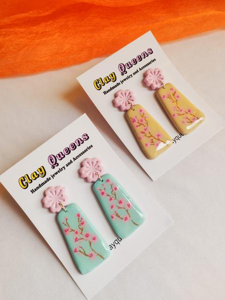 Cherry blossom earrings