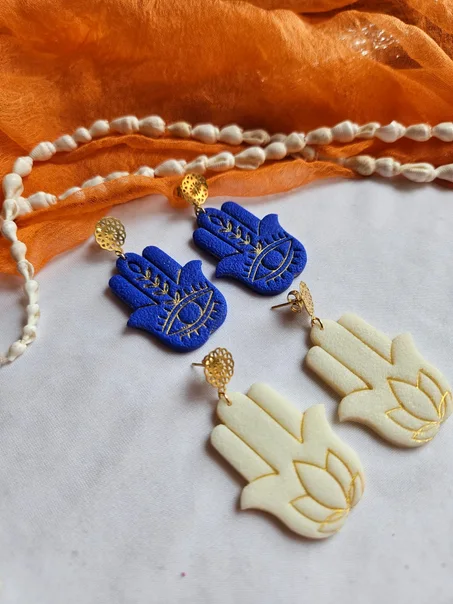 Hamsa earrings