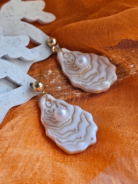 Oysters glam earrings