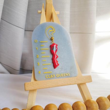 Moroccan flag earrings