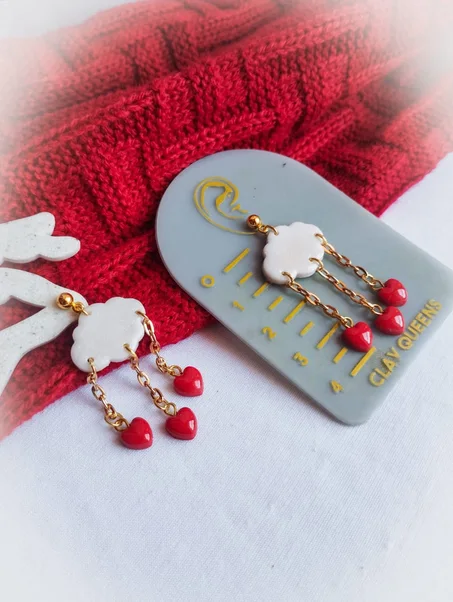 Love rain earrings