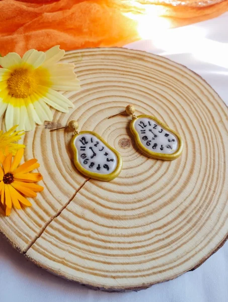 Surrealist seconds earrings