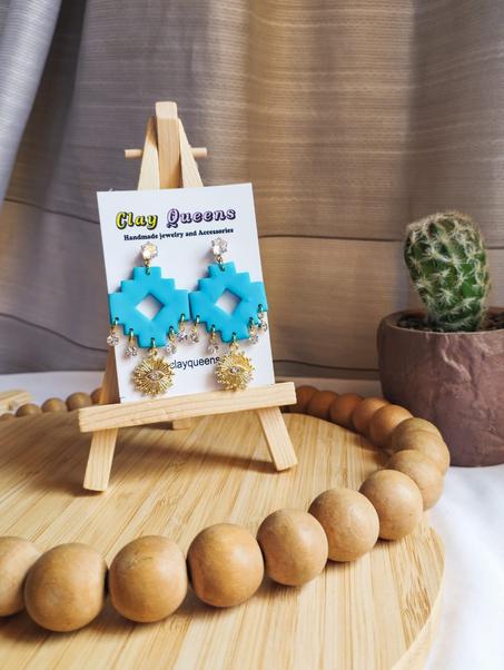 Boho Aztec earrings 3