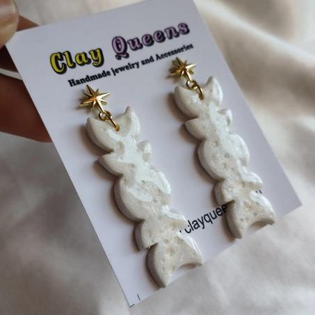 Moon phases earrings