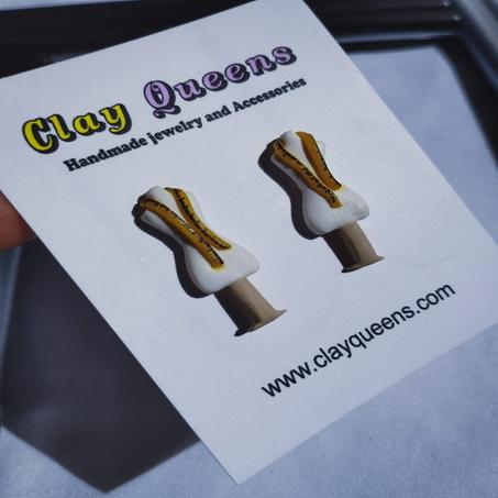 Female mannequin torso earrings