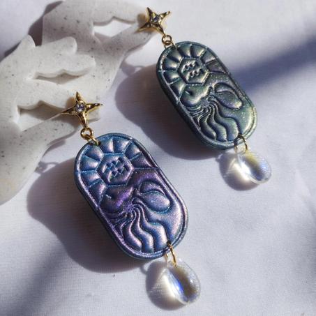 Aquarius earrings