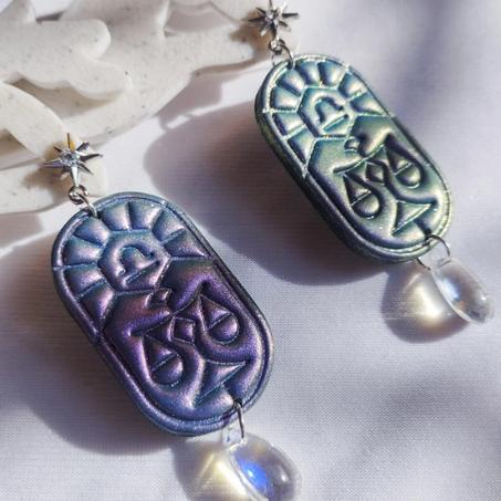 Libra earrings