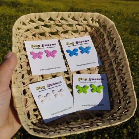 Origami butterfly earrings