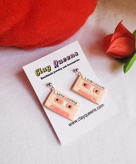 Love Songs tape earrings