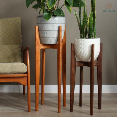 Support Plantes en Bois LAOS