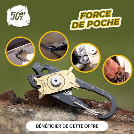 Outil de porte-clés en acier inoxydable 20 en 1