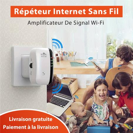 Répéteur WiFi sans fil 300Mbps, extension longue portée
