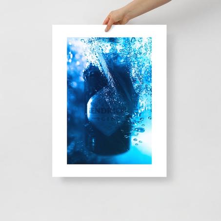 Peinture à l'huile bleue