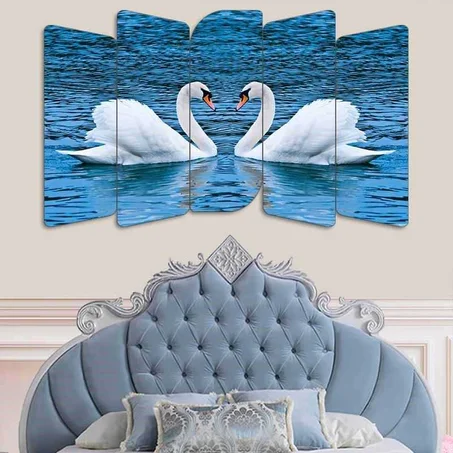 لوحة – 5 قطع – 120×80 سم – خشب MDF – 299 درهم Panneau  – 5 pièces – 120×80 cm – MDF – 299 DH