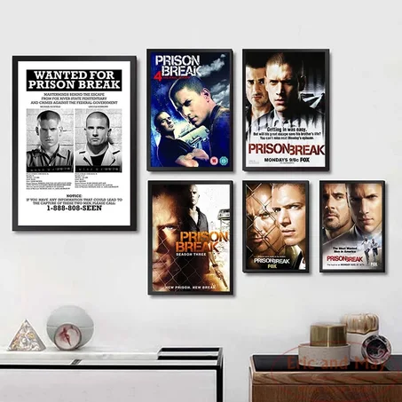 مجموعة Prison Break – 7 لوحات – خشب MDF – 299 درهم Ensemble Prison Break – 7 panneaux – MDF – 299 DH