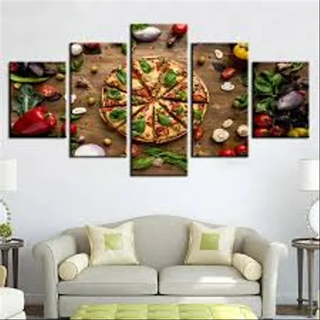 لوحة بيتزا – 5 قطع – 120×80 سم – خشب MDF – 299 درهم Panneau Pizza – 5 pièces – 120×80 cm – MDF – 299 DH