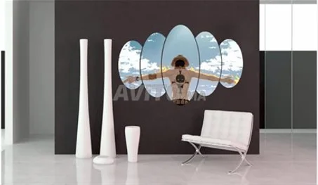 لوحة ون بيس – 5 قطع – 120×80 سم – خشب MDF – 299 درهم Panneau One Piece – 5 pièces – 120×80 cm – MDF – 299 DH