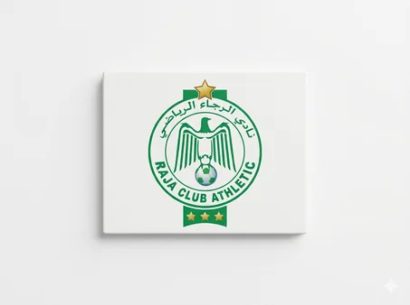 بانوه الرجاء البيضاوي – Panneau Raja Casablanca | 40×30 سم