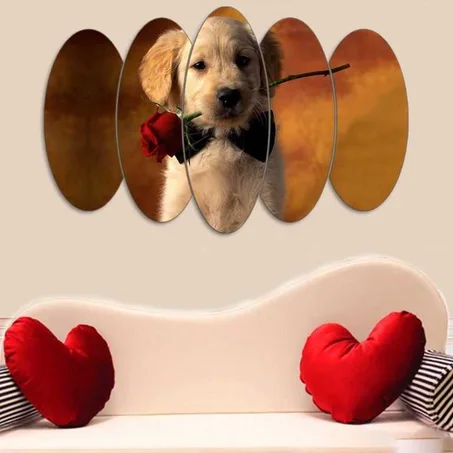 لوحة جرو – 5 قطع – 120×80 سم – خشب MDF – 299 درهم Panneau chien – 5 pièces – 120×80 cm – MDF – 299 DH