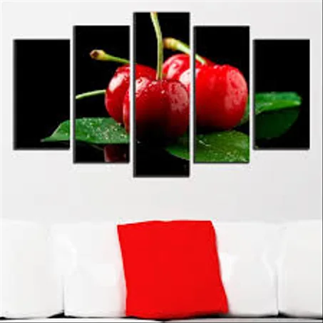 لوحة فواكه – تصميم 3 – 5 قطع – 120×80 سم – خشب MDF – 299 درهم Panneau Fruits – Design 3 – 5 pièces – 120×80 cm – MDF – 299 DH