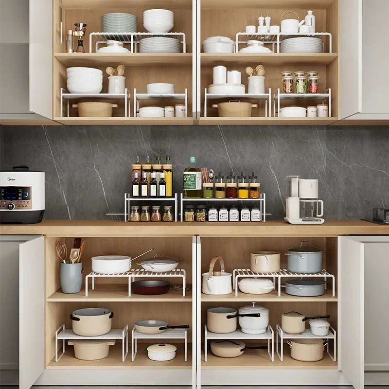 Multifunctional Expandable and Stackable Storage Shelf