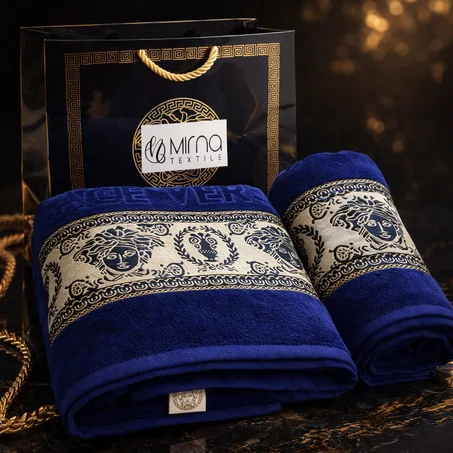 Serviette Bleu