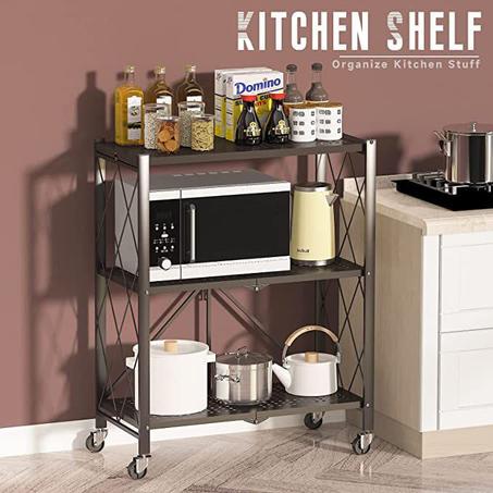 رف تخزين لفرن الميكروويف متعدد الطبقات