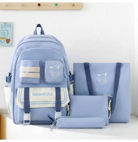 طقم حقائب مدرسية أنيق للبنات