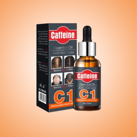 زيت الكافيين العطري الطبيعي لمكافحة تساقط الشعر