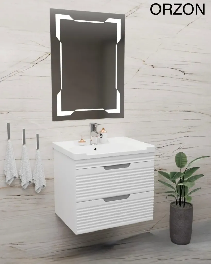 مغسلة ORZON مع مرآة ذكية… لمسة فاخرة