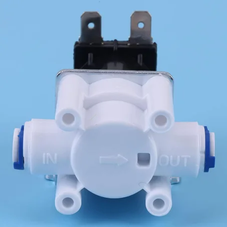 Normally Closed Intake Water Solenoid Valve, Plastic Tube Inner Diameter DC 12V 1/4" for RO Reverse Osmosis Pure System