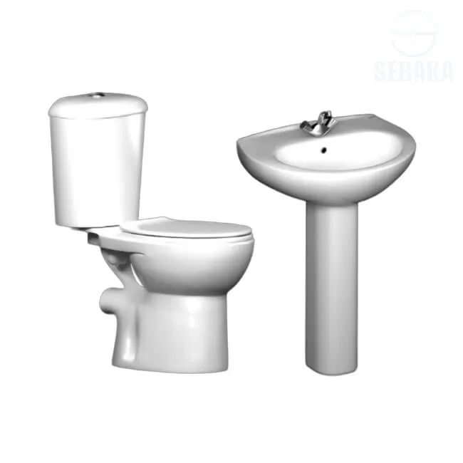 طقم حمام ماجيك جرافينا حوض 55 سم بالسيديلي والماكينة والمحبس بالمقبض Gravena Magic