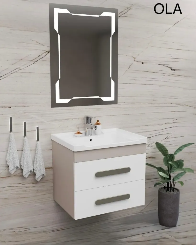 ✨ مغسلة فاخرة بـمرآة ذكية – لمسة أناقة ورفاهية في حمامك ✨